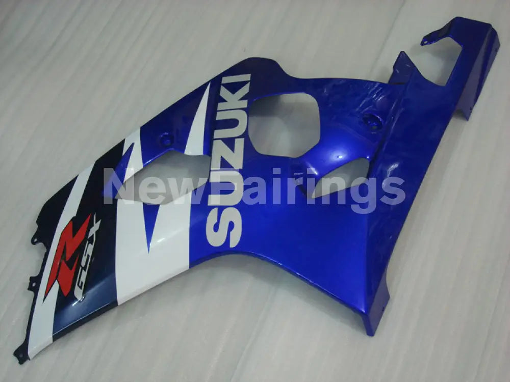 Blue Black White Factory Style Gsx R750 04 05 Fairing Kit Oem Grade Abs Plastic Free