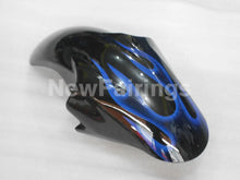 Load image into Gallery viewer, Black and Blue Flame - YZF-R6 98-02 Fairing Kit Vehicles &amp; Parts &gt; Vehicle Parts &amp; Accessories &gt; Motor Vehicle Parts &gt;