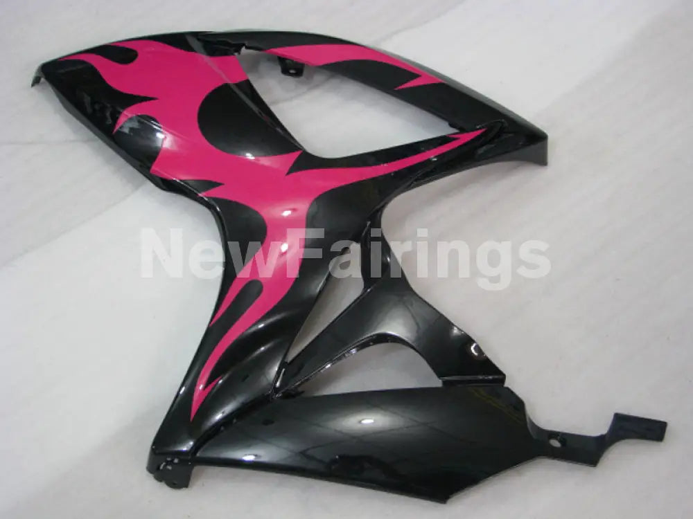 Black and Pink Flame - GSX-R600 06-07 Fairing Kit -