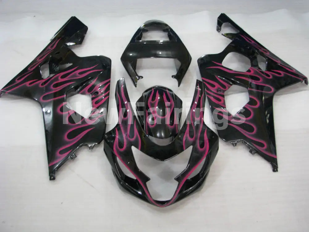 Black and Pink Flame - GSX-R750 04-05 Fairing Kit Vehicles