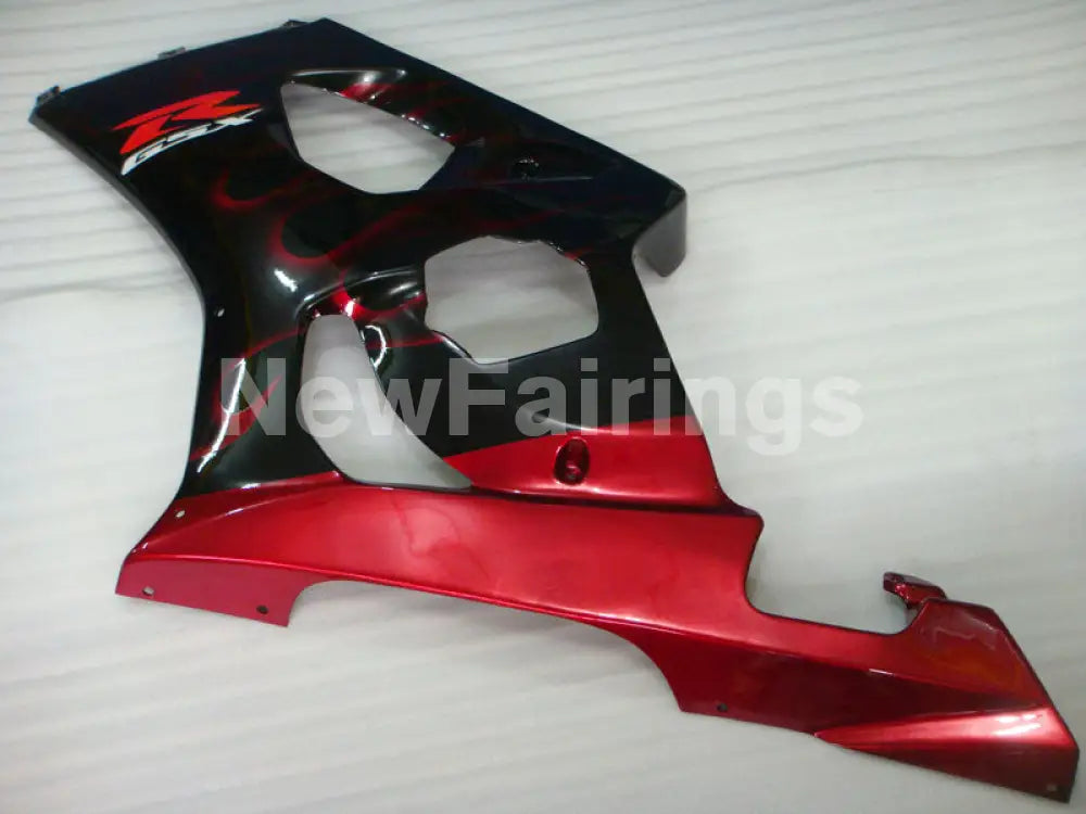 Black and Red Flame - GSX - R1000 03 - 04 Fairing Kit