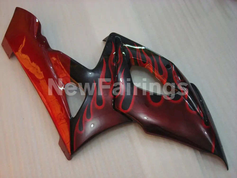 Black and Red Flame - GSX - R1000 05 - 06 Fairing Kit