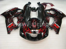 Load image into Gallery viewer, Black and Red Flame - GSX-R600 96-00 Fairing Kit - Vehicles