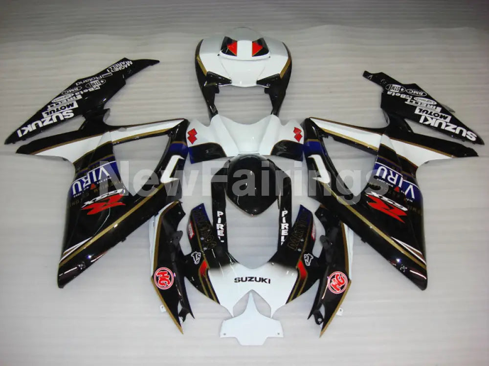 Black and White Dark Dog - GSX-R600 08-10 Fairing Kit