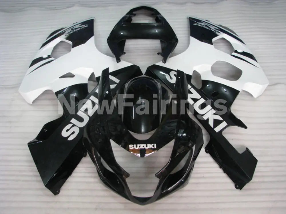 Black and White Factory Style - GSX-R600 04-05 Fairing Kit -