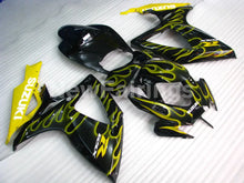 Load image into Gallery viewer, Black and Yellow Flame - GSX-R600 06-07 Fairing Kit -