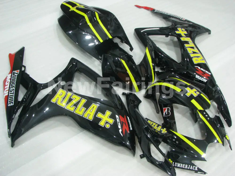 Black and Yellow Rizla - GSX-R600 06-07 Fairing Kit