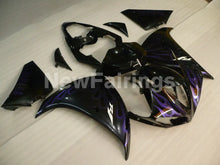 Load image into Gallery viewer, Black Purple Flame - YZF-R1 12-14 Fairing Kit - Vehicles &amp;