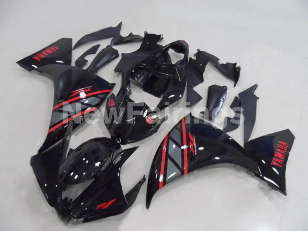 Black Red Factory Style - YZF-R1 12-14 Fairing Kit