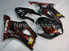 Load image into Gallery viewer, Black Red Flame - GSX - R1000 03 - 04 Fairing Kit Vehicles