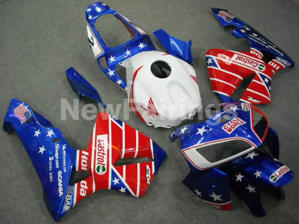 Blue and Red Castrol - CBR600RR 05-06 Fairing Kit - Vehicles