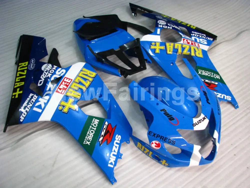 Blue and White Black Rizla - GSX-R600 04-05 Fairing Kit -