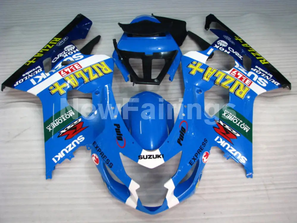 Blue and White Black Rizla - GSX-R750 04-05 Fairing Kit