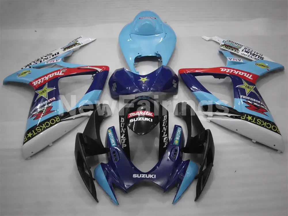 Blue and Black MOTOREX - GSX-R750 06-07 Fairing Kit