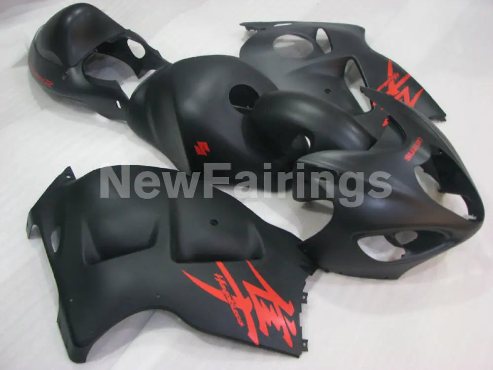 Matte Black with red decals Factory Style - GSX1300R
