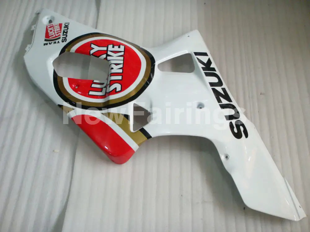 Red and White Lucky Strike - GSX-R600 01-03 Fairing Kit -