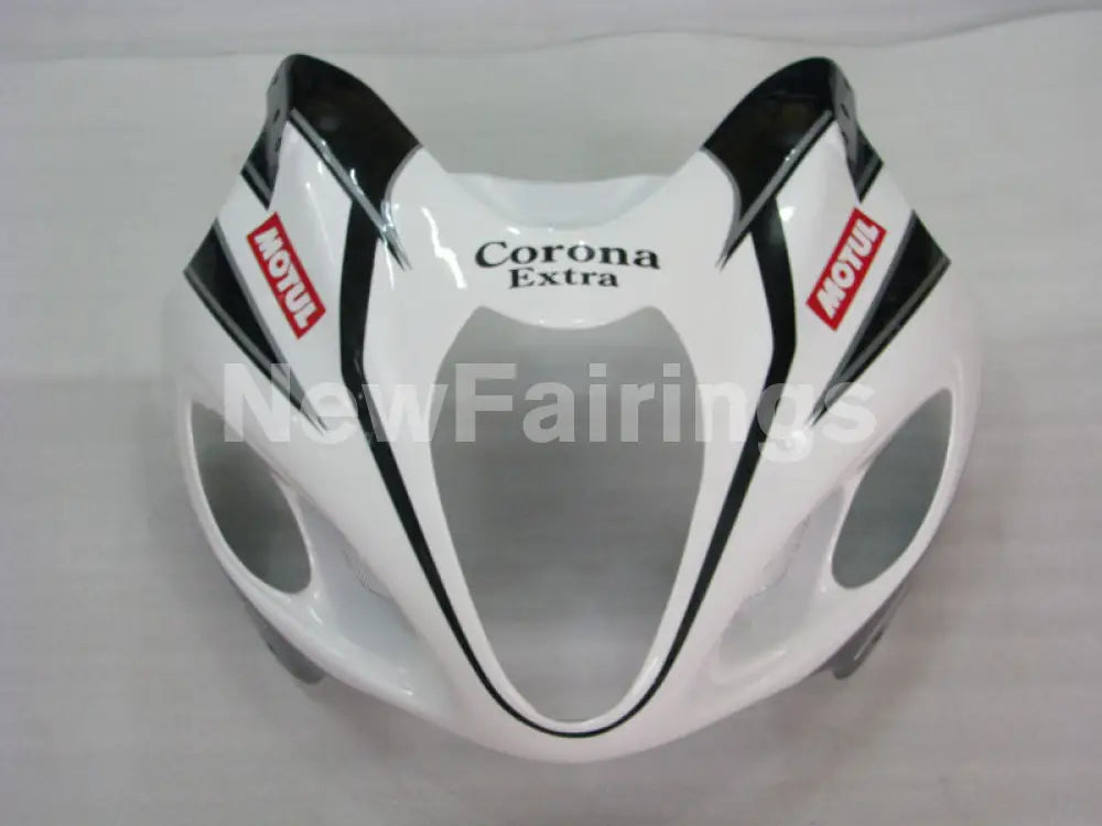 White and Black Corona - GSX1300R Hayabusa 99-07 Fairing