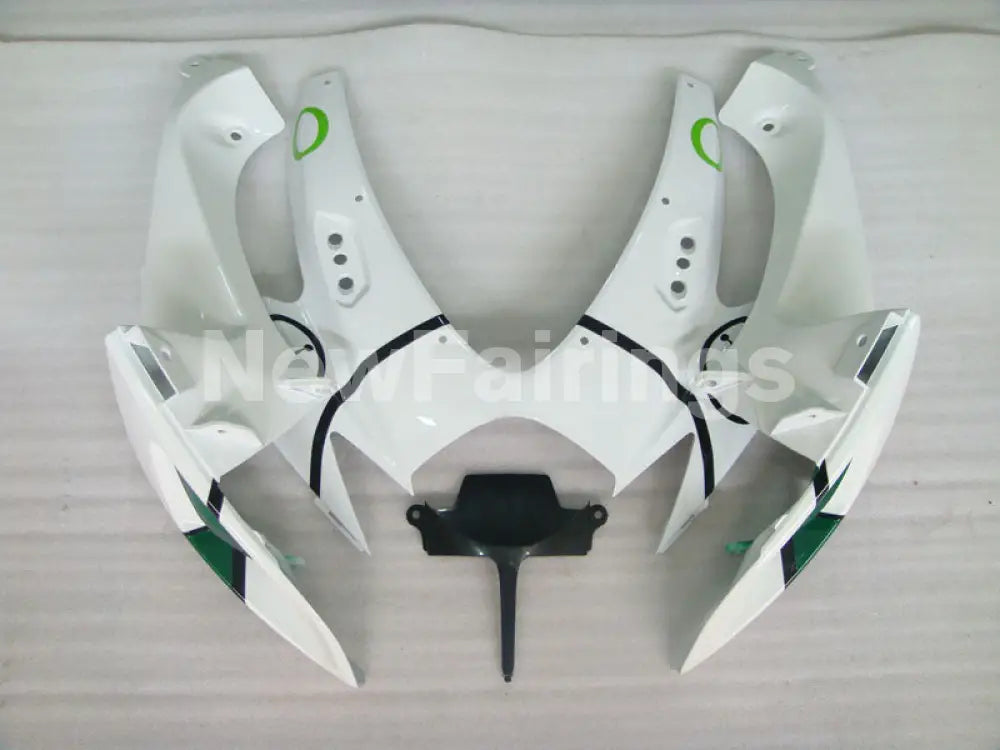 White and Green Jordan - GSX-R600 06-07 Fairing Kit -