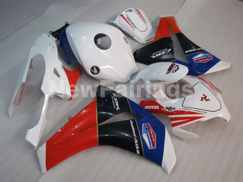 White and Red Blue MOTUL - CBR1000RR 08-11 Fairing Kit -