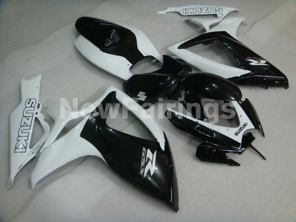 White Black Factory Style - GSX-R600 06-07 Fairing Kit