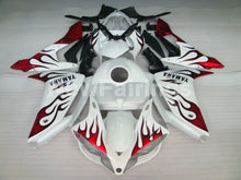 Load image into Gallery viewer, White Red Flame - YZF-R1 07-08 Fairing Kit - Vehicles &amp;