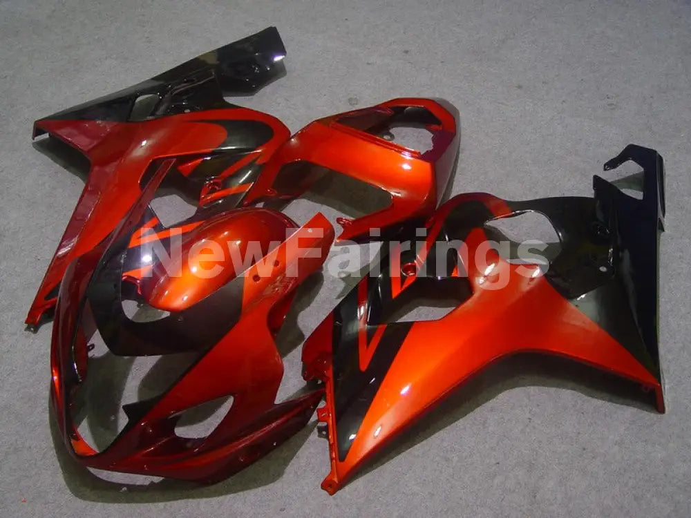 Wine Red and Black No decals - GSX-R750 04-05 Fairing Kit