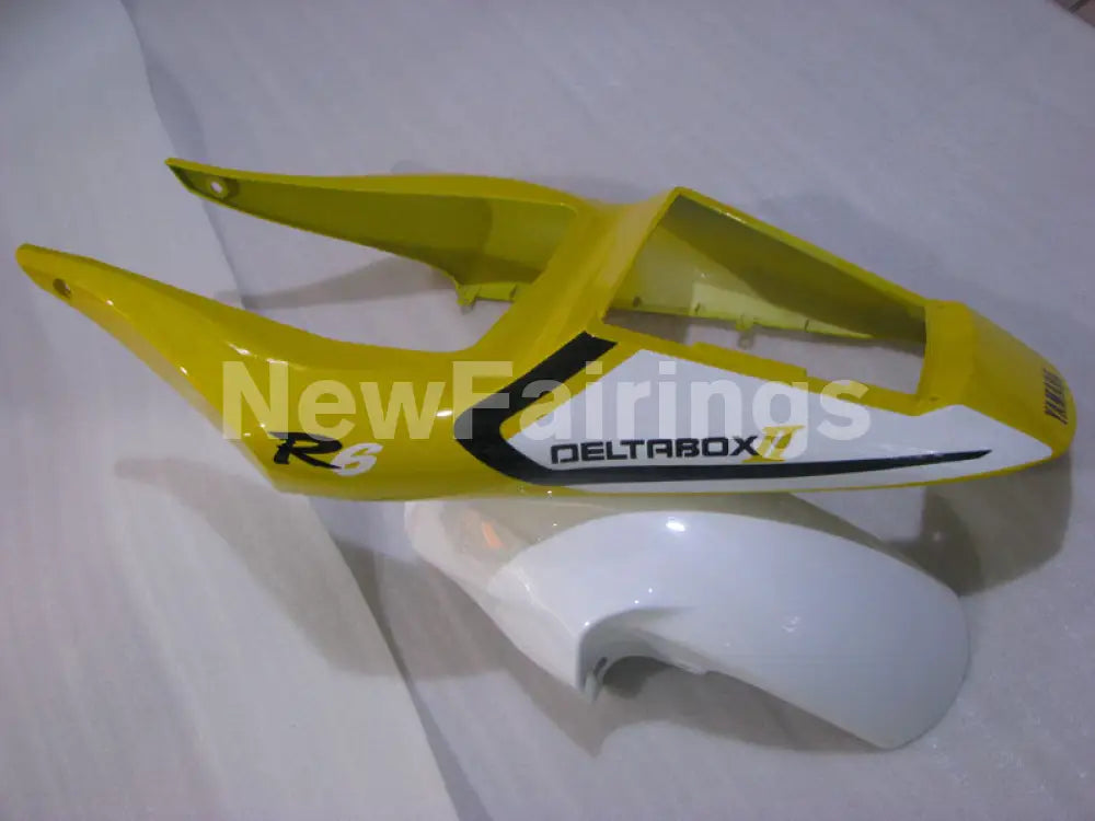 Yellow and White Black Factory Style - YZF-R6 98-02 Fairing Kit Vehicles & Parts > Vehicle Parts & Accessories > Motor